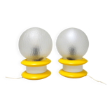 Paire de lampes boule années 60