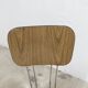 Paire de chaises Formica 1970 pieds Eiffel marron