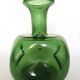 Trio de soliflores en verre vert