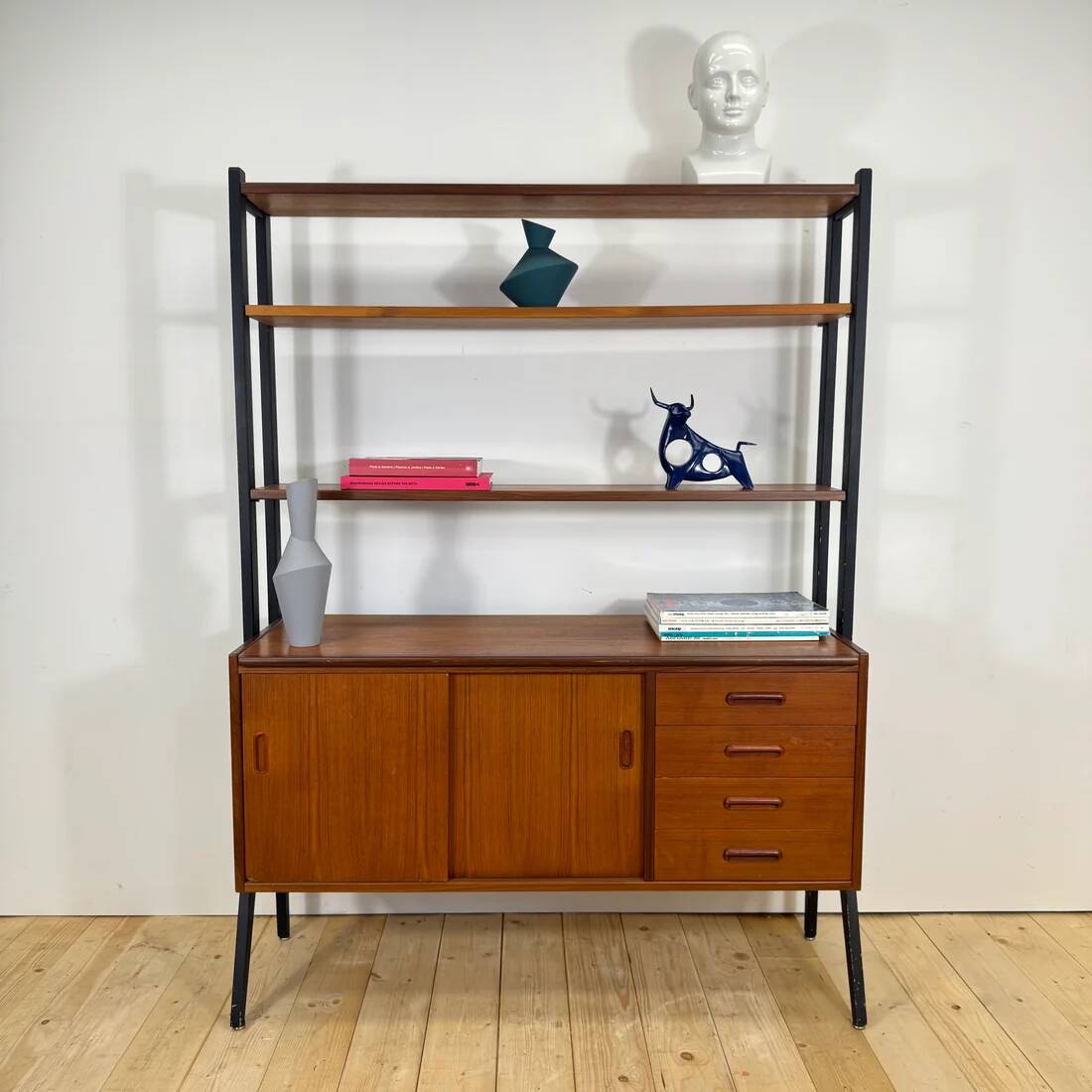 Danish teak library, 1960