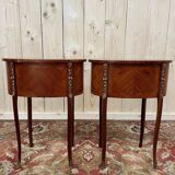 Pair of Louis XV style bedside tables - Transition