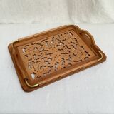 Openwork wooden top with vintage handle dimension: height -5cm - width 39cm-