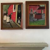 Paire de tableaux
