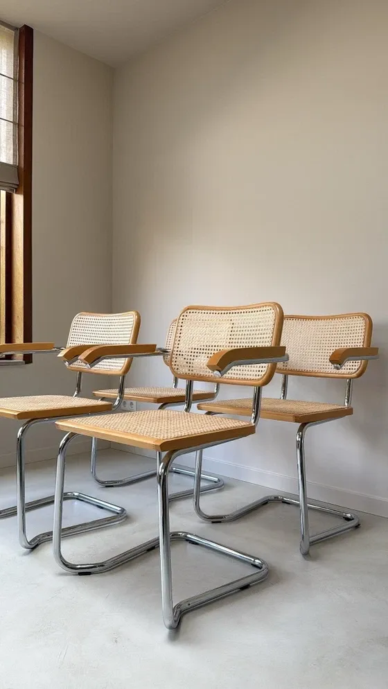 Four vintage Cesca chairs