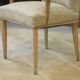 Rare pair of cerused oak armchairs, confidential creation attributed to Suzanne Guiguichon, 1940s.
