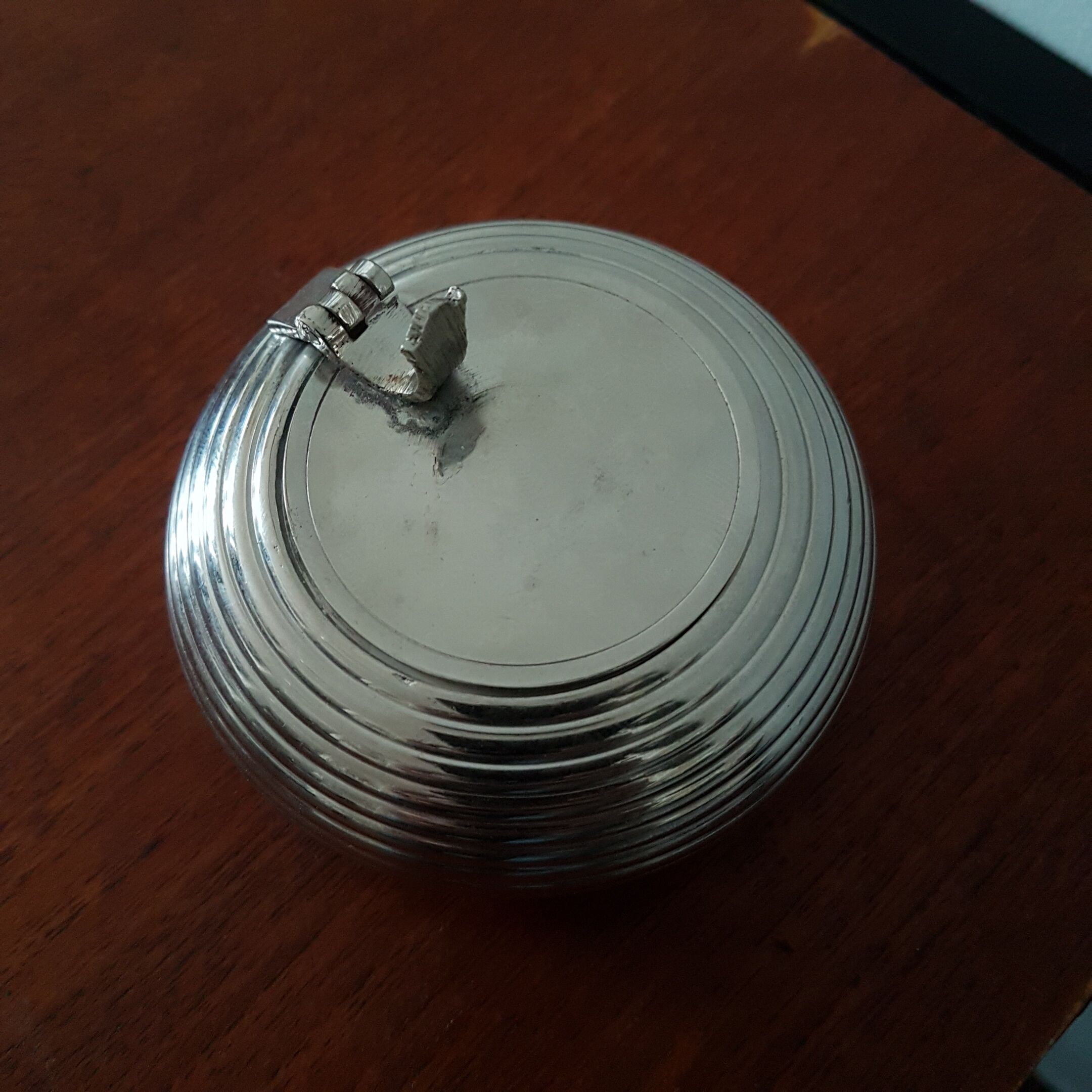 Textured metal ashtray