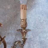 Pair of gold bronze appliques - year 60