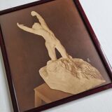 Cadre photo le fils prodigue d'après Rodin 1936