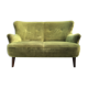 sofa 2 places organic velvet 60s