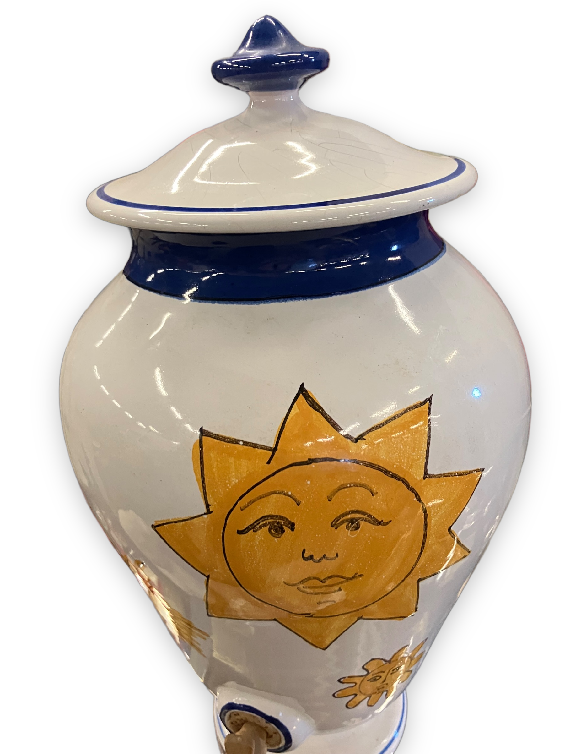 Water fountain in earthenware pattern sun christian dior