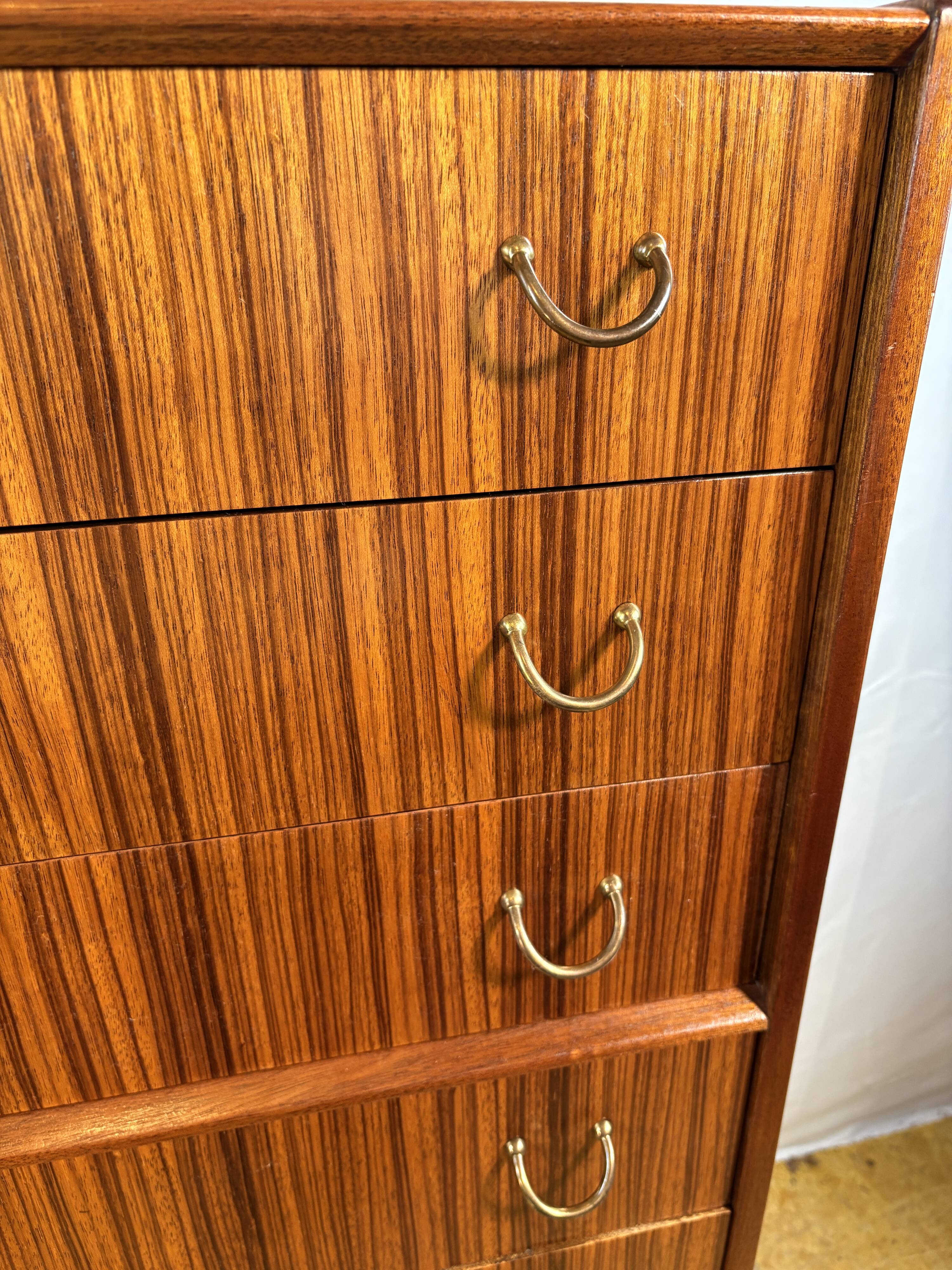 Mid Century Retro Vintage G-Plan Librenza Teak Wood Tallboy 1950s  E.Gomme