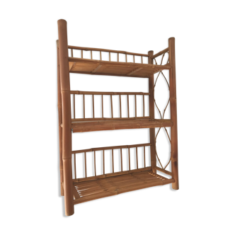 Vintage rattan shelf year 60