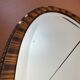 Miroir oval ancien biseauté