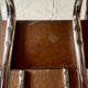 Vintage stepladder in Formica, wood and chromed metal