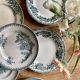 Lot dépareillé de 6 assiettes plates en terre de fer