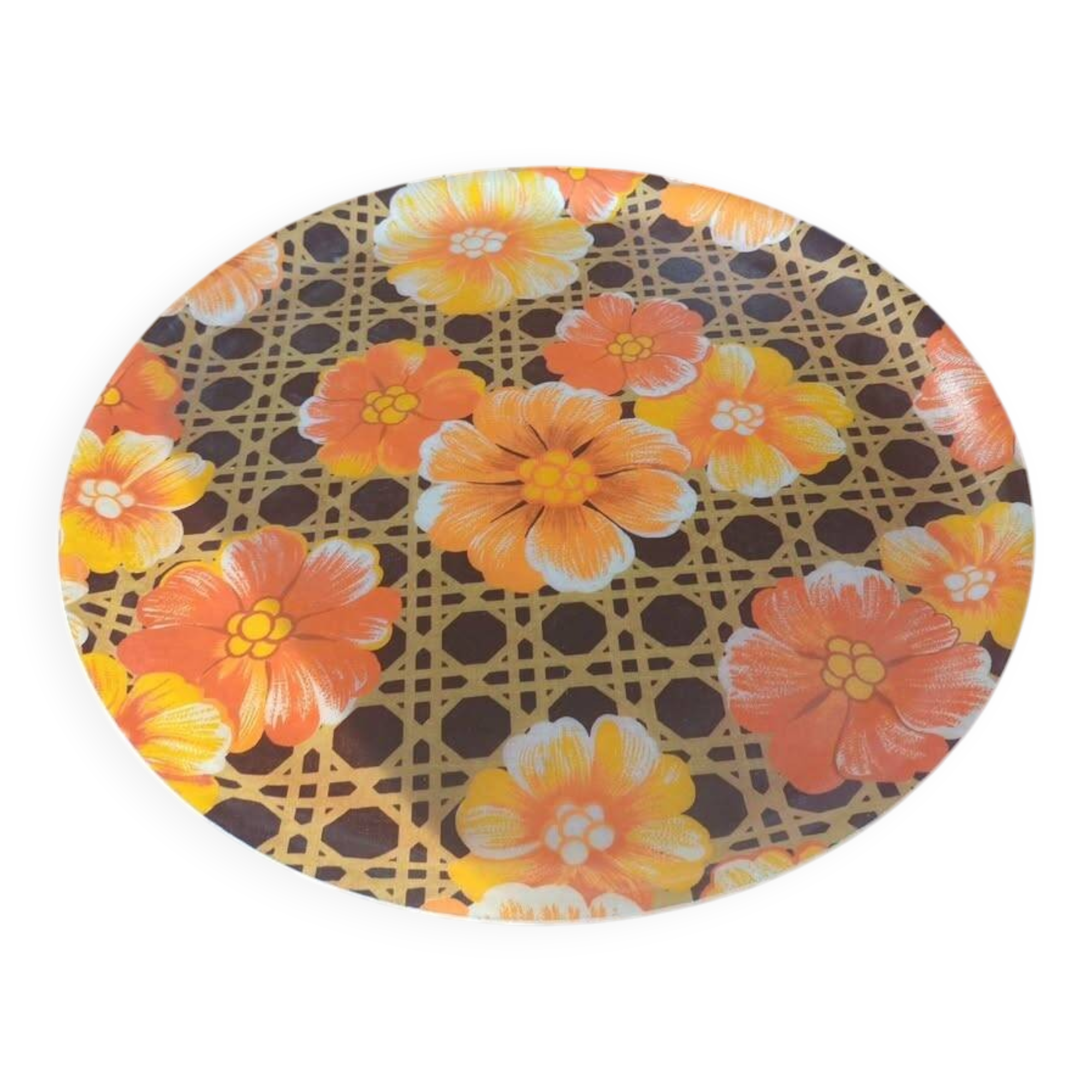 Magnificent vintage fiberglass tray