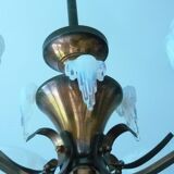 Ezan chandelier art deco opalescent glass