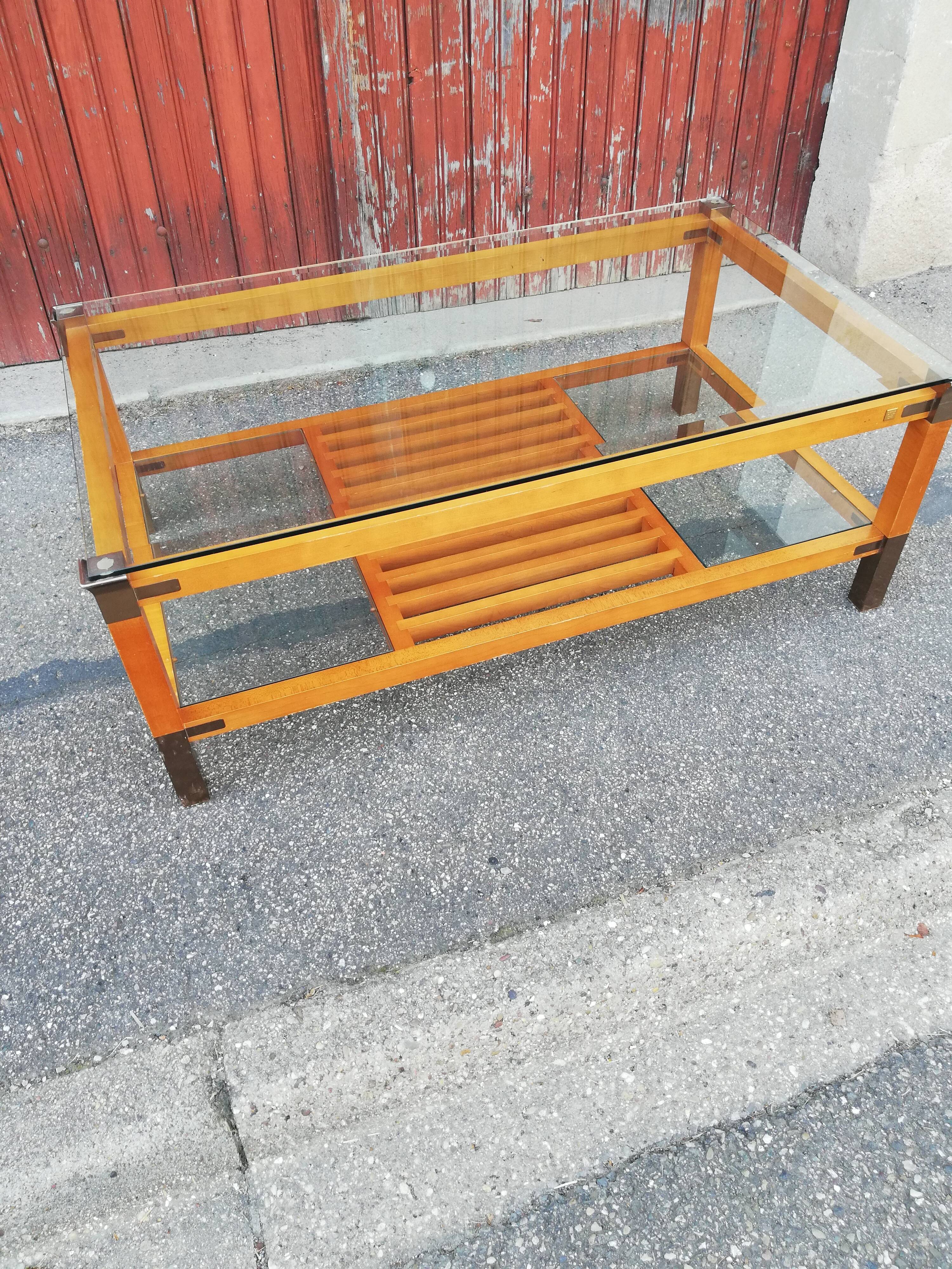 Table basse vintage Pierre Vandel Paris