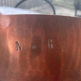 Copper sauté pan signed Émile Duval