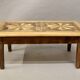 110 cm Coffee Table with Antique Parquet Top