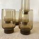 Vintage high glasses in smoked glass