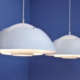 Pair of vintage Danish pendant lamps / Safari model
