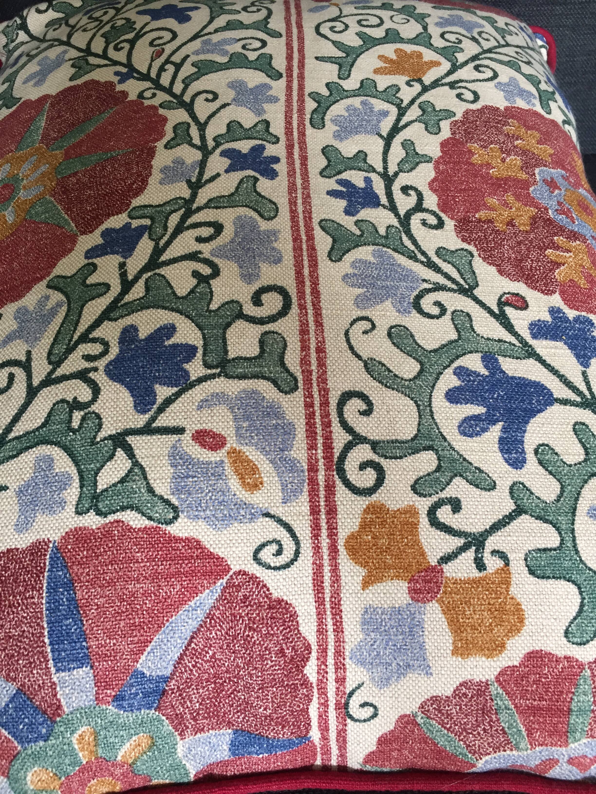 Decorative Pillow Cases Suzani motifs printed