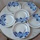Set of 6 dessert plates Moulin des Loups model Eglantine