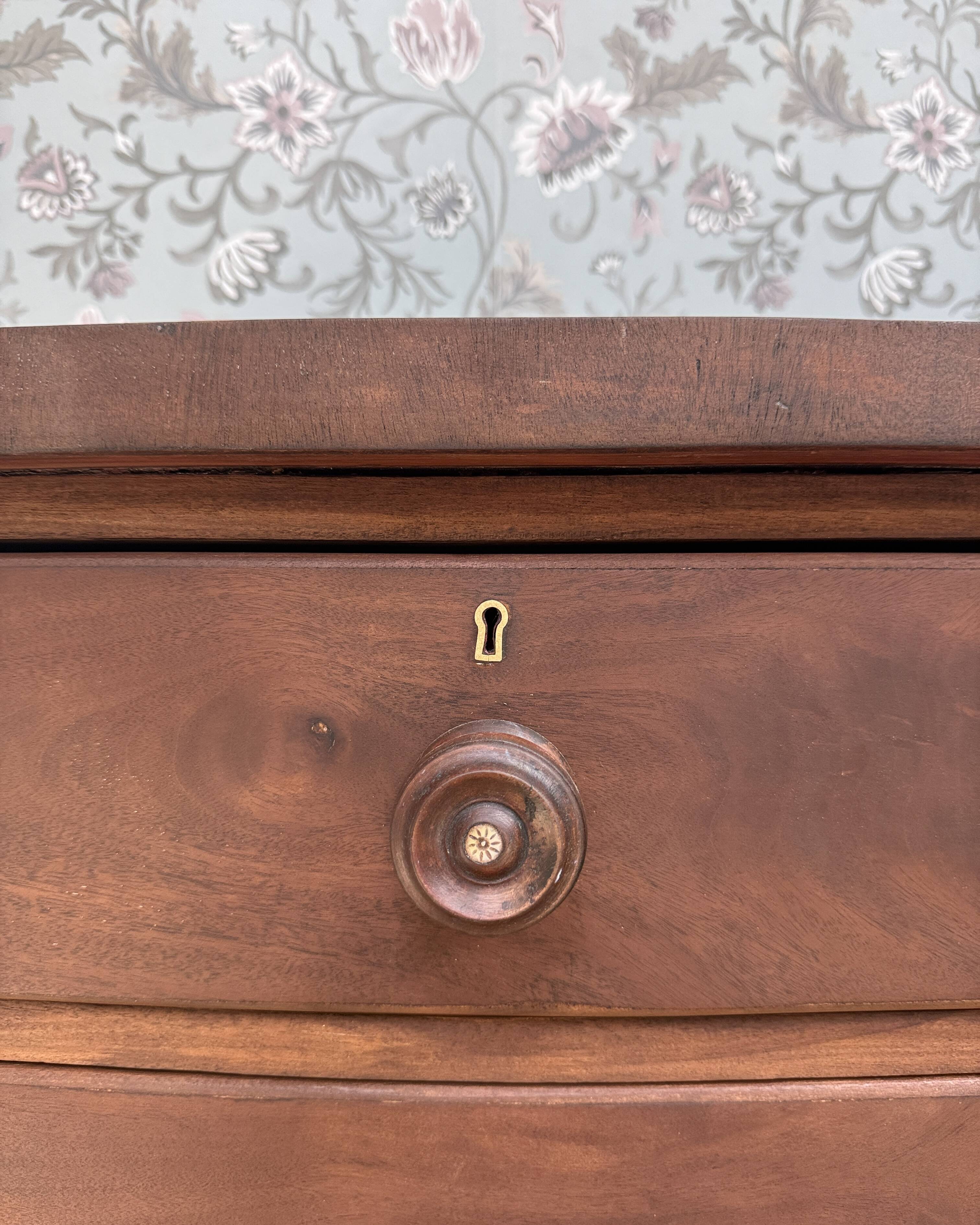 Large antique English chest of drawers (renovated)