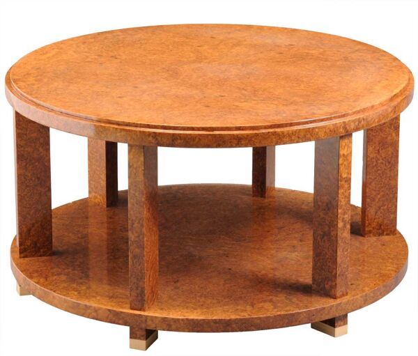 Table basse en loupe d'amboine