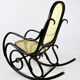 Vintage Black Rocking Chair attributed to Michael Thonet