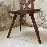 Pair of brutalist Alsatian mountain chairs 19th