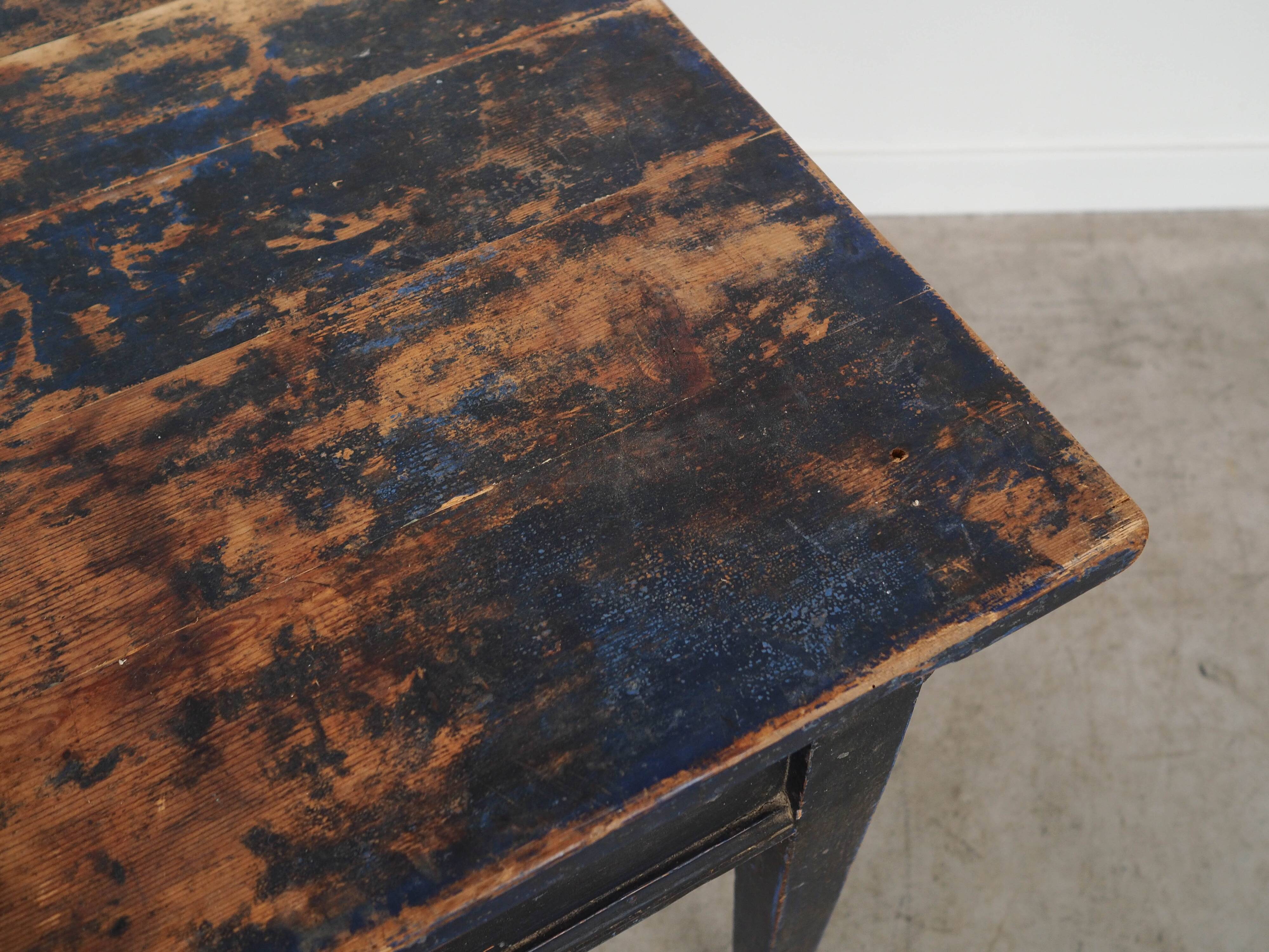 Table en pin, design danois, années 1940, fabriquée au Danemark