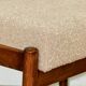 Edmund Homa stool beige-gold seat - boucle - 2 pieces available