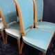 Suite 6 chaises design moderniste 1950