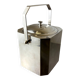 Romeo Rega chromed ice bucket with tongs, Italy, 1970s