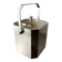 Romeo Rega chromed ice bucket with tongs, Italy, 1970s