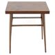 1960s Mid-Century Czech Oak Side Table with Woven Magazine Shelf