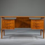 Teak Model 75 Desk from Omann Jun Møbelfabrik, 1960s