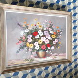 Bouquet painting 72X93 cm