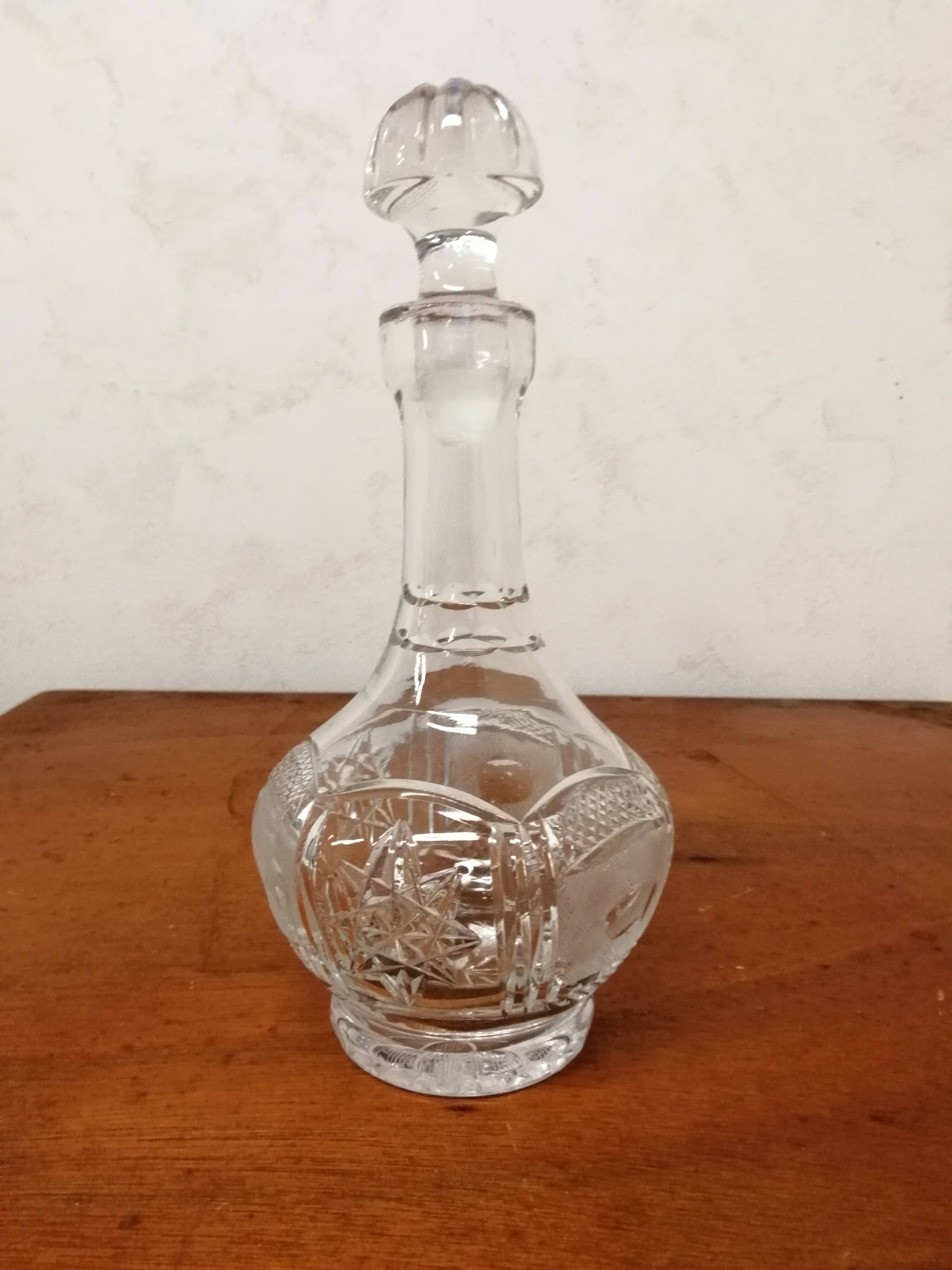 Cut Crystal Liqueur Carafe