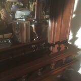 Service Henri ll in walnut, marble top