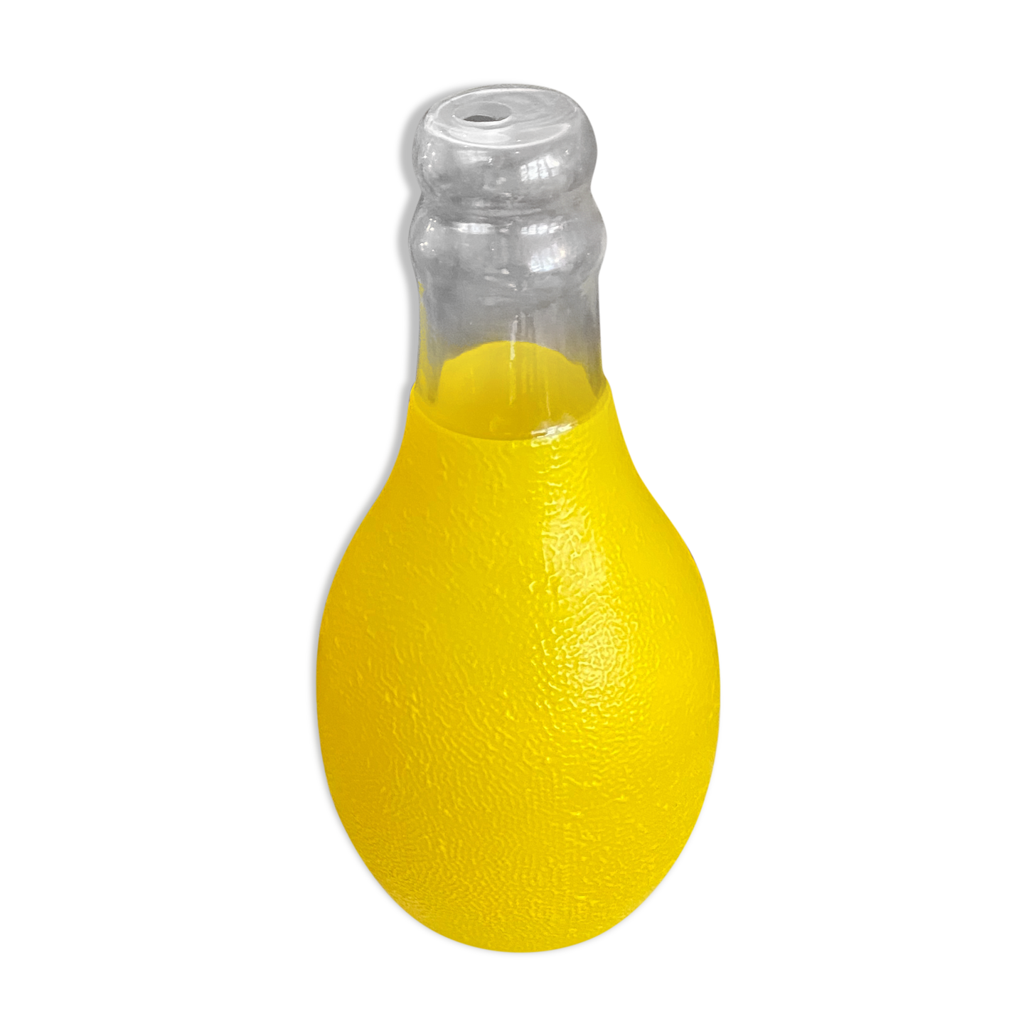 Large glass bottle lamp from the 70s