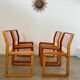 Lot 4 chaises  design Knut et Marianne Hagberg pour Ikea 1982 vintage métal et bois