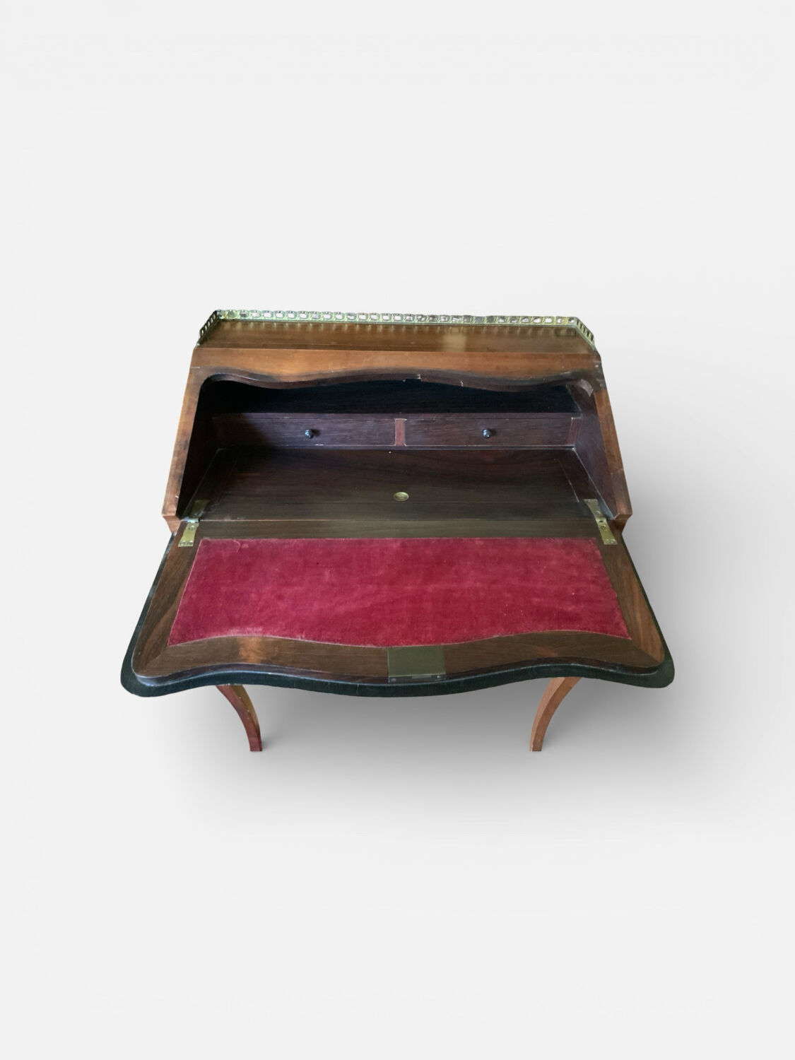 Sloped desk, antique marquetry secretary in wood – Louis XV style