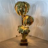 Brass Palm Tree Floor Lamp 1970s Hollywood Regency Vintage Maison Jansen