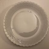 Product BHV Set of 6 flat plates in Limoges porcelain relief 1960
