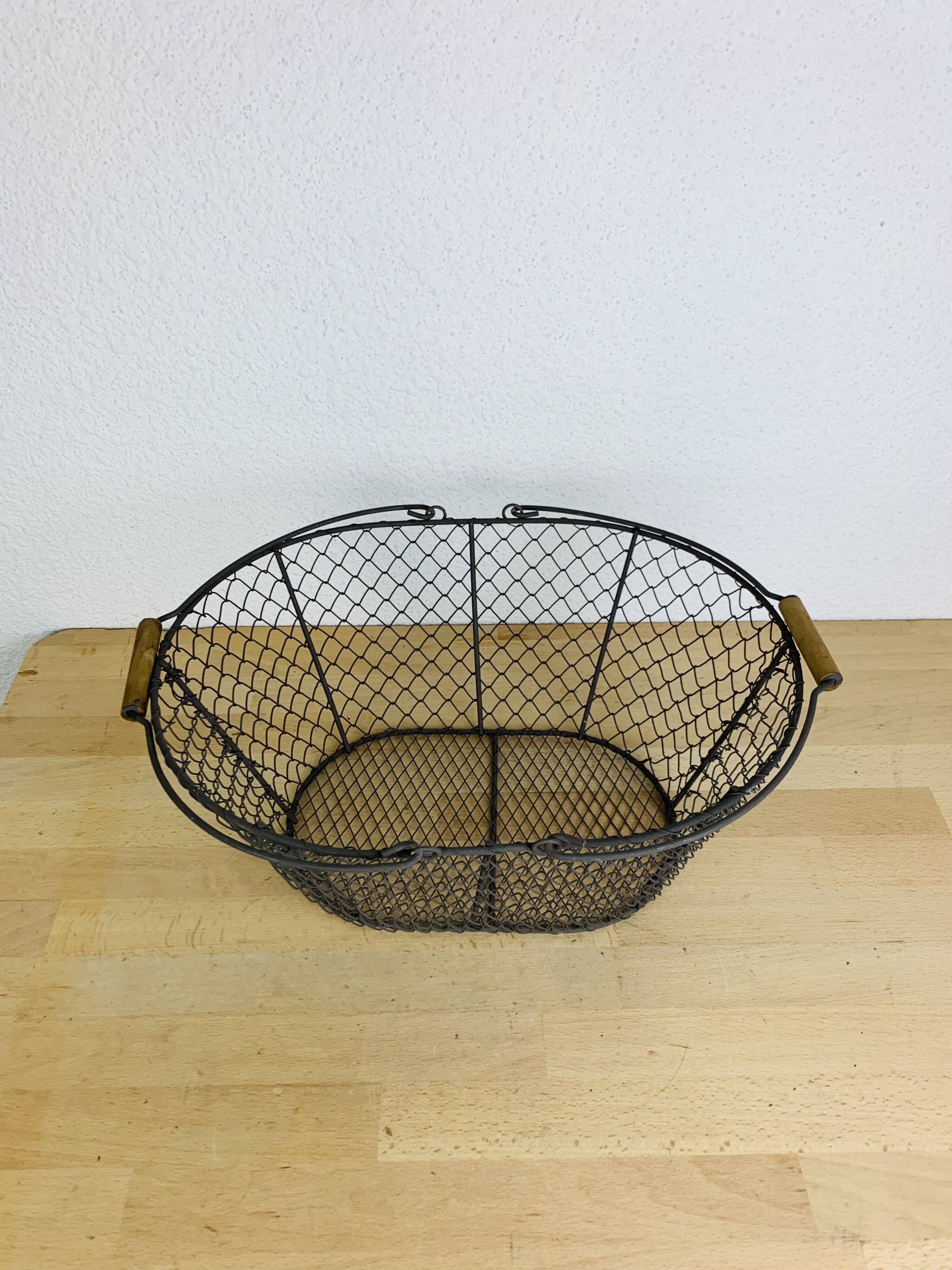 Vintage metal basket