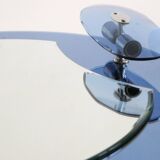 Cobalt blue mirror, Italian design, circa 1970