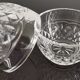 Old crystal drageoir/candy maker in the shape of an egg Cristal d'Arc